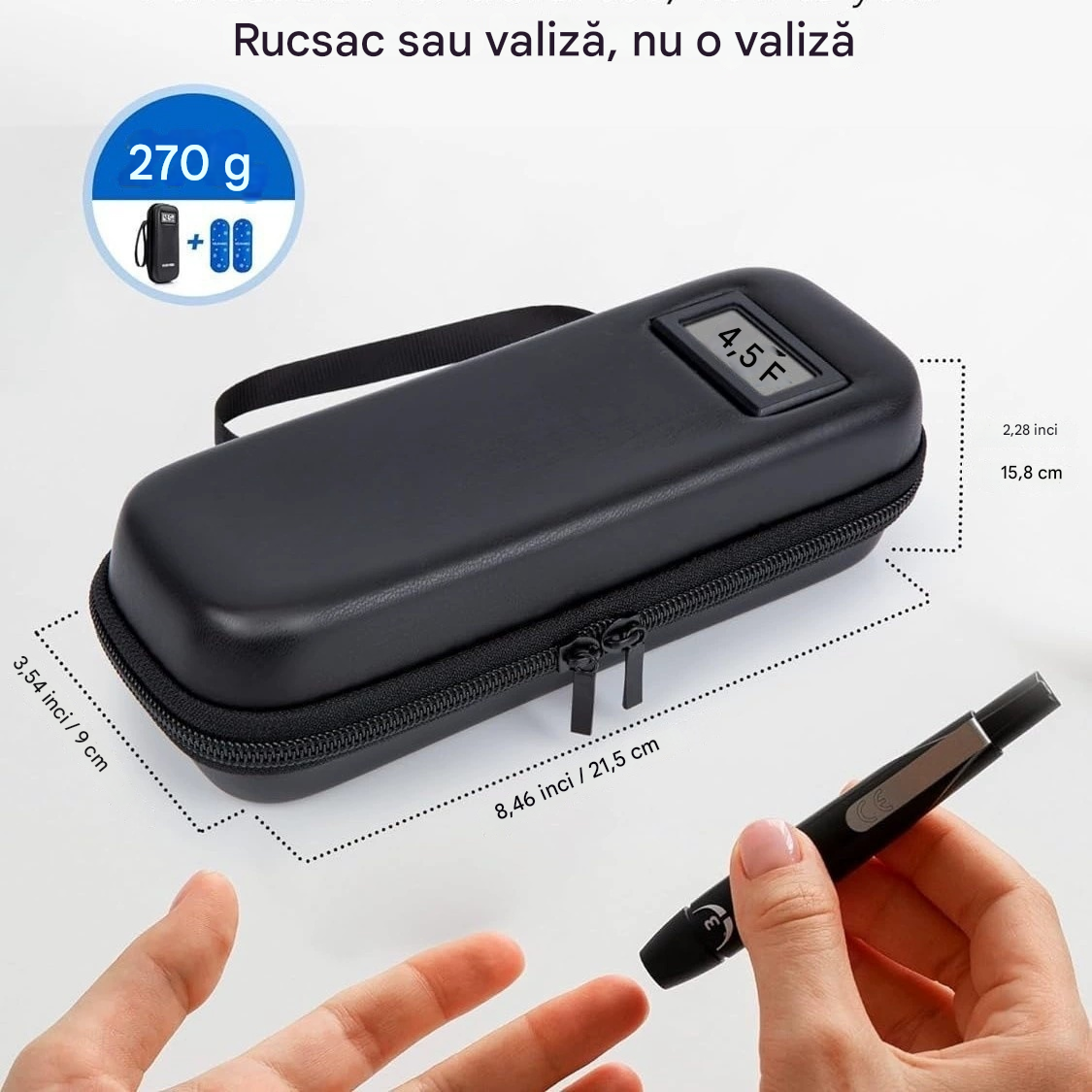 🎁 Cutie frigorifică de călătorie pentru insulină cu indicator de temperatură