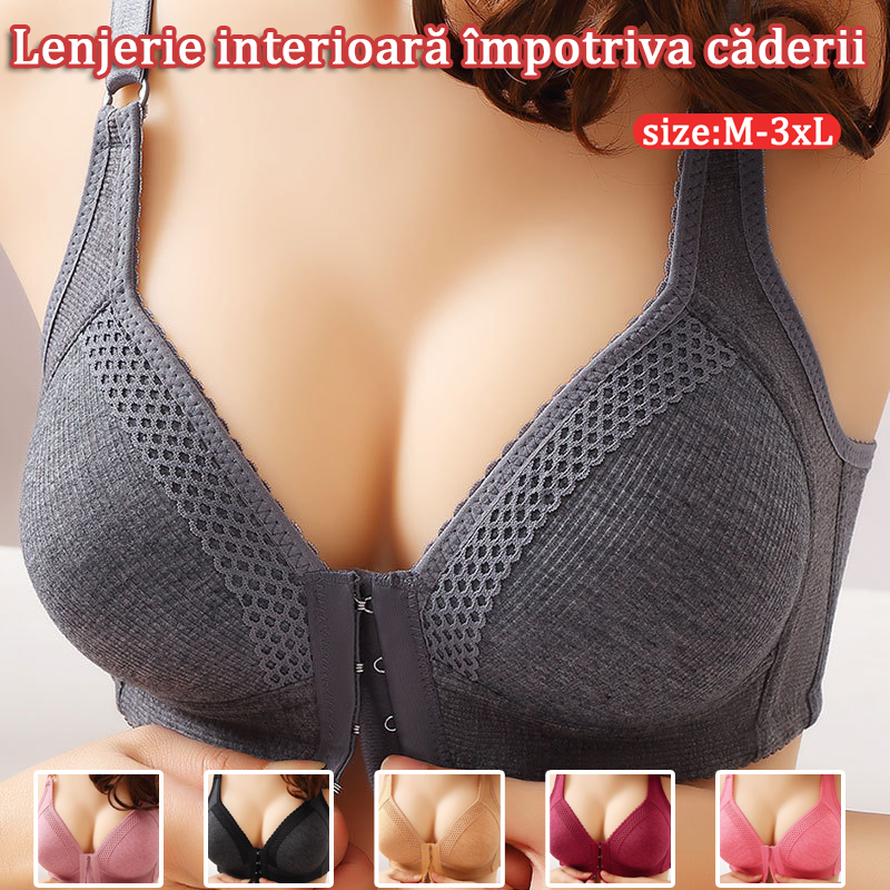 💥【Pachet de 3】👙Sutien push-up de înaltă calitate, fără cusături, la modă și sexy, previne căderea