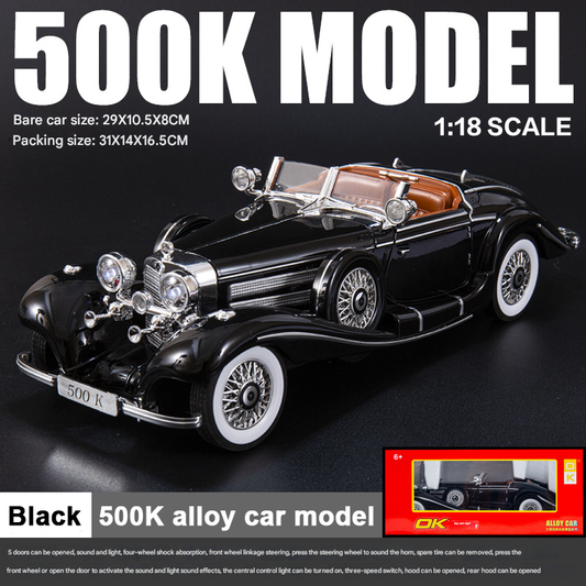 1:28 Alloy Classic Car Vintage 500K Model de mașină