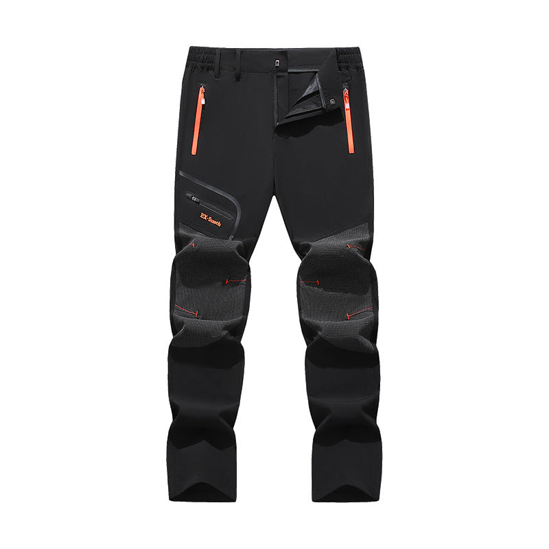 🔥🔥【vânzător de succes】Pantaloni de drumeție Softshell pentru bărbați, toamnă/iarnă - uscare rapidă, elastici, respirabili, rezistenți la vânt