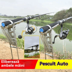 Dispozitiv telescopic automat pentru undiță, suport telescopic automat pentru undiță cu arc.