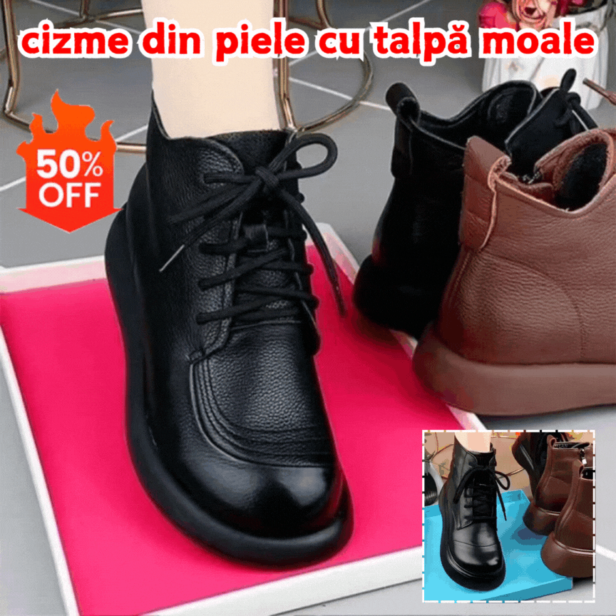 🔥【35-40】2026 cizme ortopedice noi de dama din piele marime plus