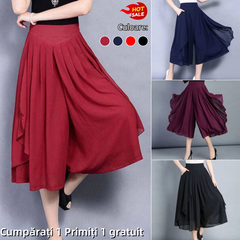 🔥🔥【52-115KG】2026 New Fashion Ice Silk Pantaloni din șifon subțiri cu talie înaltă