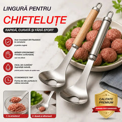 🍖 【2 bucăți】Formă pentru chiftele din oțel inoxidabil 304 – Ideală pentru prepararea chiftelelor din carne și pește, perfectă pentru gătitul acasă 🥄