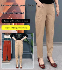 🔥👖【M-6XL】Mamele de vârstă mijlocie și în vârstă, de dimensiuni mari, casual, lejere, în stil nou, poartă pantaloni harem.