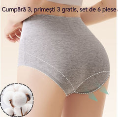 💖Ultima zi pentru o reducere de 50% - Lenjerie modelatoare cu talie înaltă, care ridică șoldurile, confecționată din bumbac premium✨️ (45-105 kg)