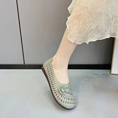 🔥【35-40】Pantofi de dama，Pantofi cu talpă moale anti-alunecare din piele de vacă