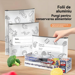 🥩【30 bucăți】Pungi reutilizabile pentru conservarea alimentelor – păstrează prospețimea, economisește bani! ✨