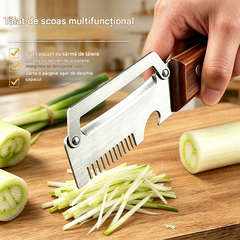 ✅Cumpără 1, primești 1 gratuit (două articole)🧅🔪 Curățător de legume multifuncțional 3 în 1: Curăță, toacă legume, taie carne, deschide sticle! 🔥