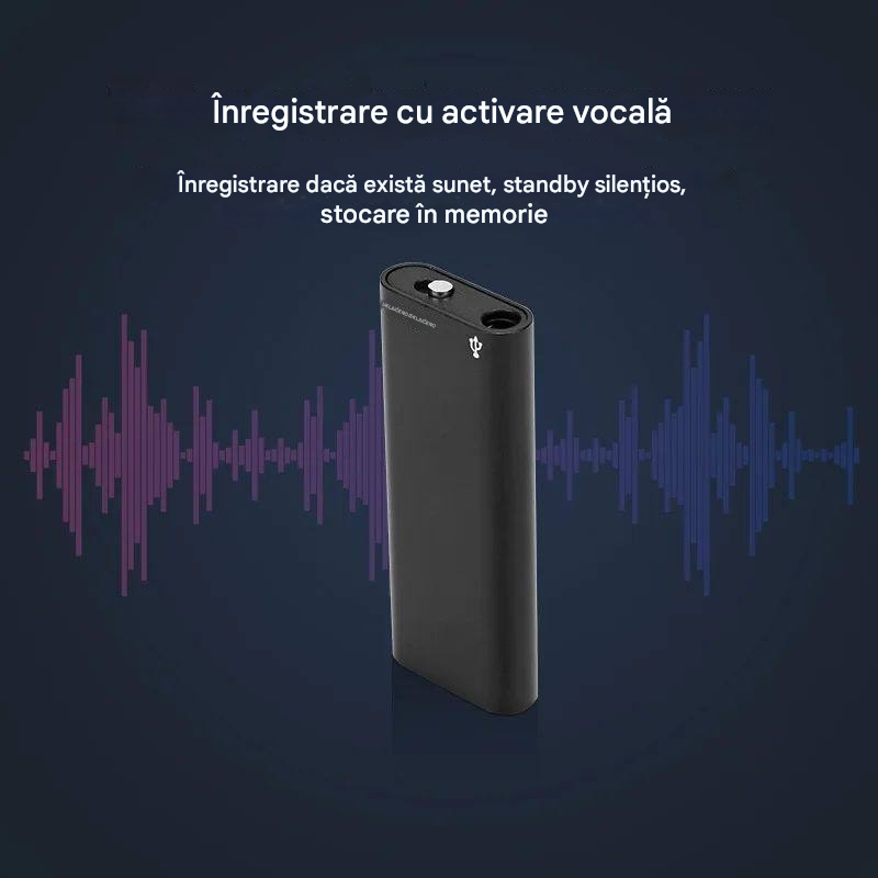 [8GB] Mini înregistrator vocal cu activare vocală inteligentă