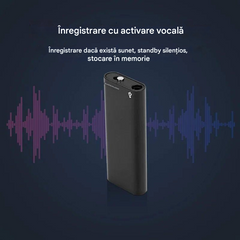 [8GB] Mini înregistrator vocal cu activare vocală inteligentă
