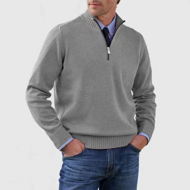 🔥🔥【Noutăți Vânzare fierbinte】【L-5XL】Pulovere calde cu fermoar populare de toamnă și iarnă