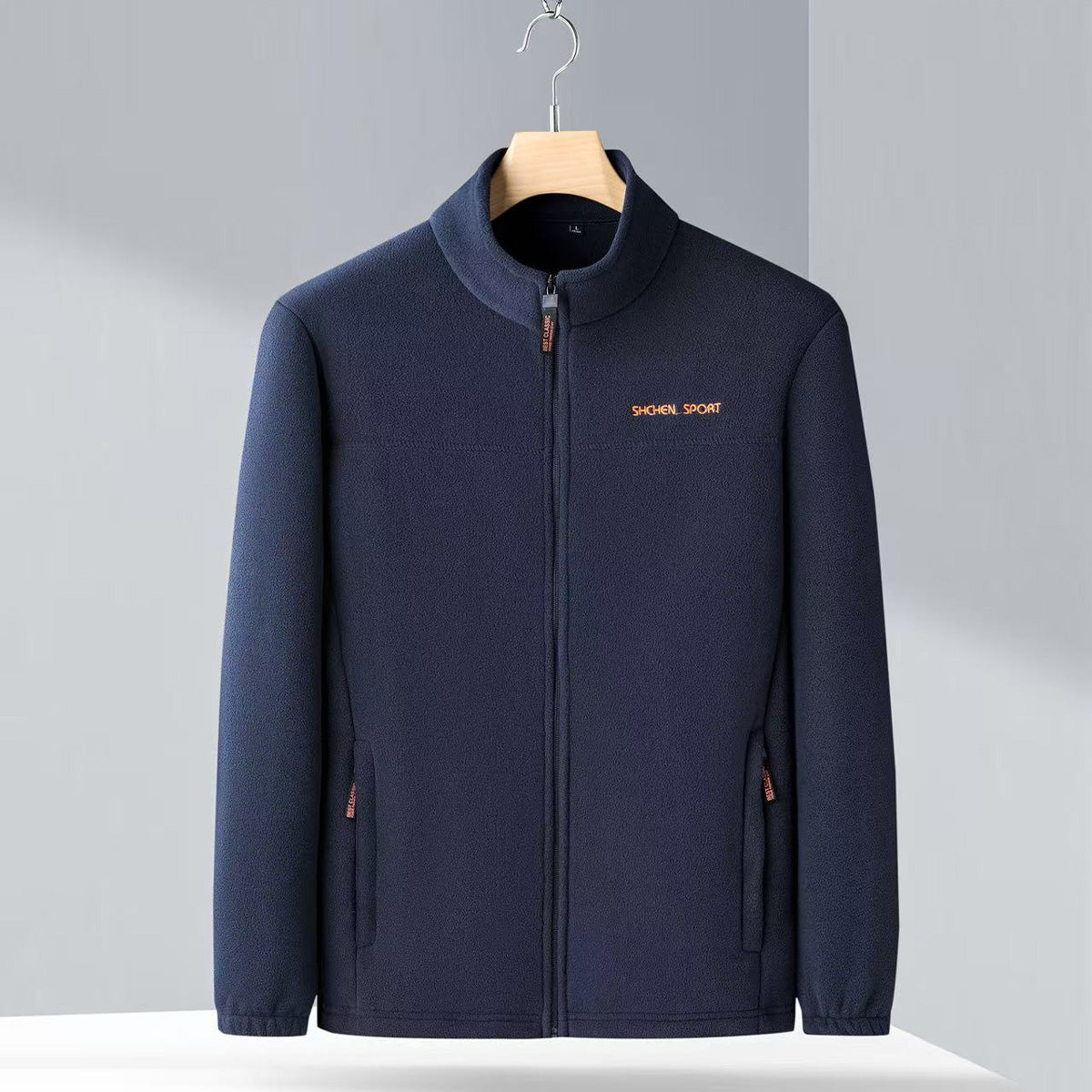 🧥🍂🔥Jachetă bărbătească din fleece polar de toamnă și iarnă, jachetă din fleece cu guler ridicat pentru bărbați tineri și de vârstă mijlocie