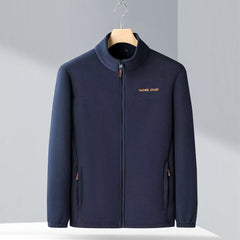 🧥🍂🔥Jachetă bărbătească din fleece polar de toamnă și iarnă, jachetă din fleece cu guler ridicat pentru bărbați tineri și de vârstă mijlocie