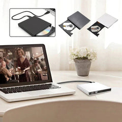 📢📢50% reducere! 💿💻 Unitate CD/DVD externă – Plug and play, portabilă și ușor de utilizat, compatibilă cu sistemele Mac/Windows.