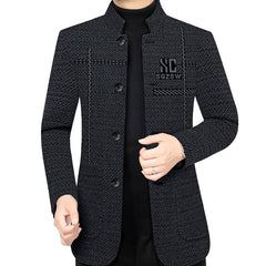🧥🔥 Jachetă de iarnă bărbătească cu croială tridimensională 3D - Groasă și rezistentă la vânt, ideală pentru vreme rece în aer liber ❄️✨