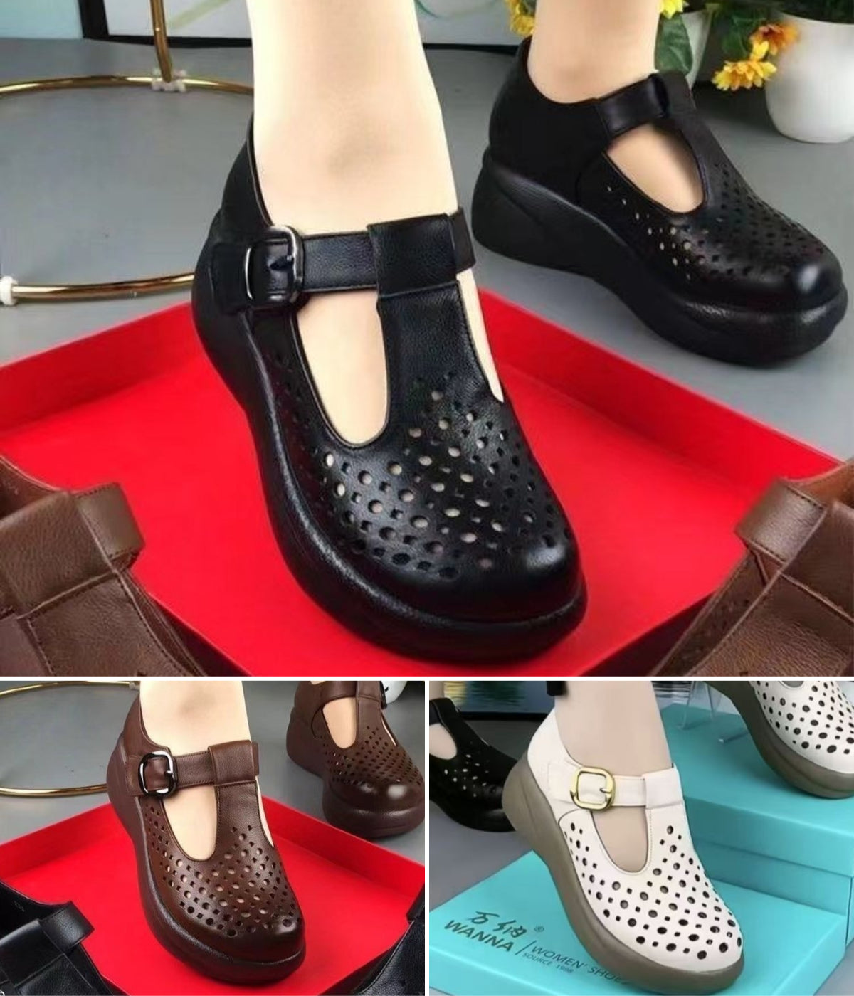 💥🔥👠【35-41】Sandale de vară pentru femei 2026, cu talpă goală și toc mediu, antiderapante
