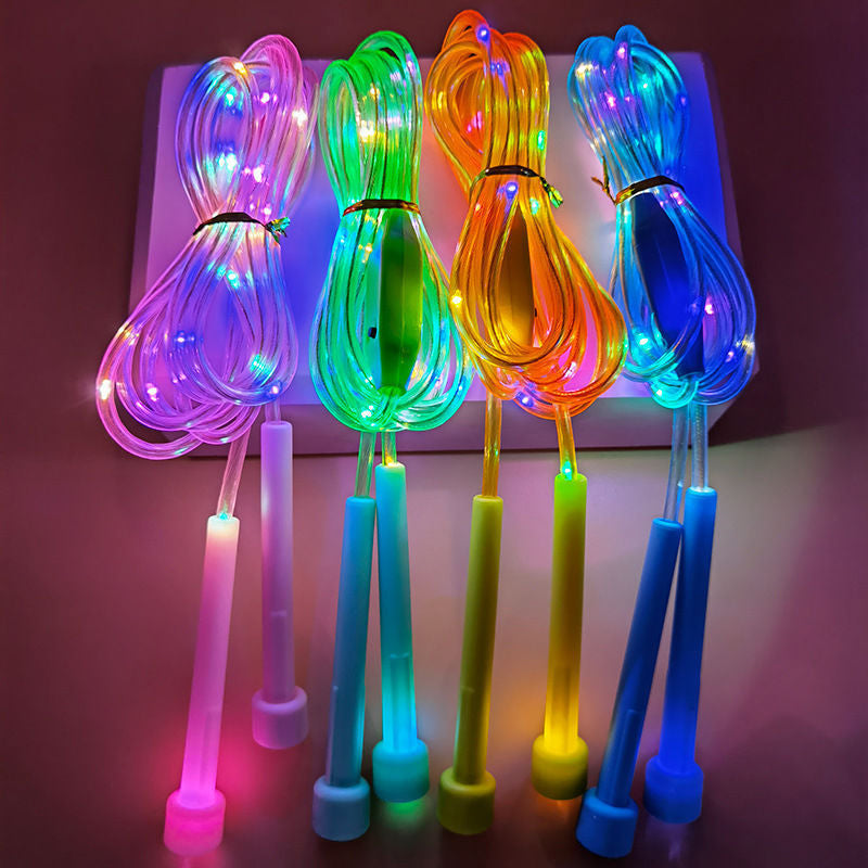 🏃【Cumpără 2, primești 2 gratis】🌈 Coardă de sărit cu lumină LED pentru copii