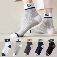 😍🧦【10 de perechi】Șosete deodorante din bumbac pentru bărbați noi , care absorb transpirația