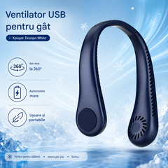 💨 Ventilator de aer condiționat cu gât – Extrem de silențios, portabil și rotativ la 360° – Ideal pentru vară🌞