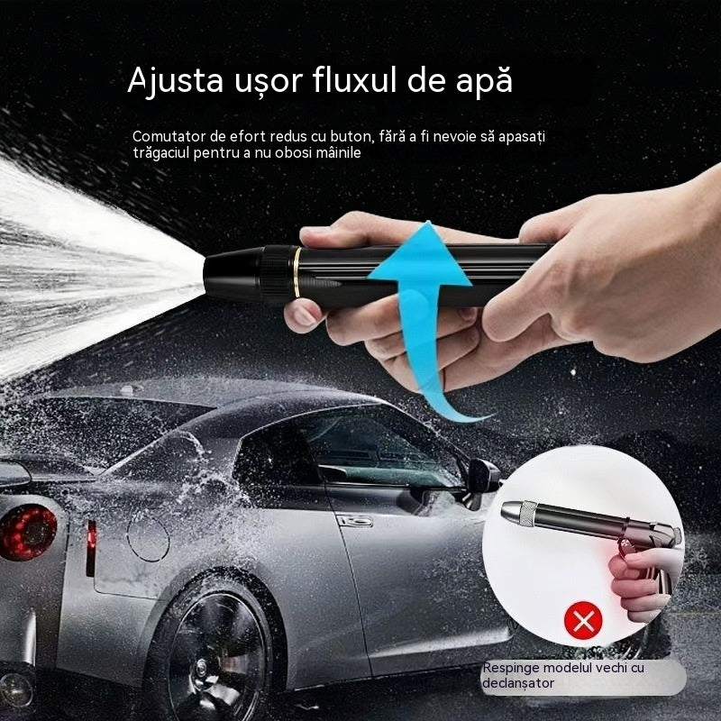 🚿 🔥Ultima zi a ofertei speciale! 🔥💧 Pistol cu apă sub presiune: pentru spălarea mașinilor, grădinărit, presiune de 10 ori mai mare, funcții multiple ⚡