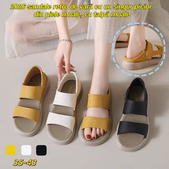 👡【35-43】 sandale retro de vară cu un singur picior din piele moale, cu talpă moale