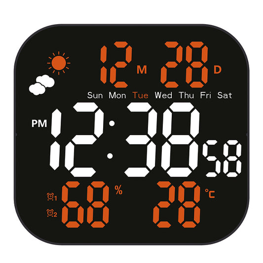 🕰️Vânzările au depășit 50.000 de unități! 🛏️Reducere limitată de 40%! Ceas digital cu dublă utilizare pentru acasă/birou: Trezire ușoară, spune adio alarmelor enervante! Luminozitate reglabilă, funcționare silențioasă noaptea. 🌙