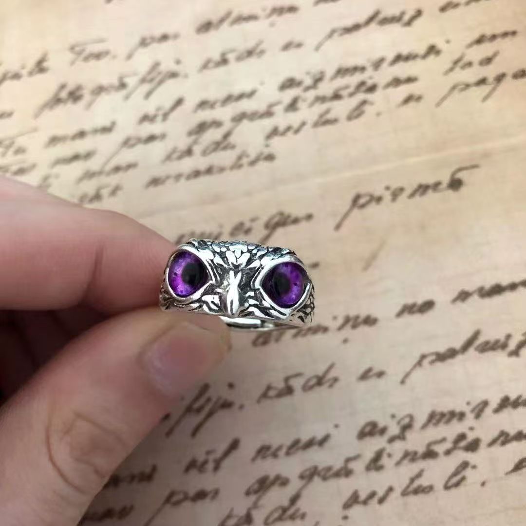 【Cumpărați 1 obțineți 1 gratuit】💍Inel bufniță placat cu argint rafinat🦉