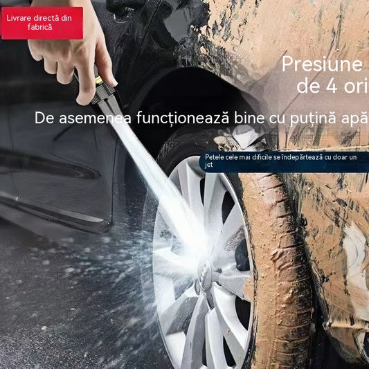 🚿 🔥Ultima zi a ofertei speciale! 🔥💧 Pistol cu apă sub presiune: pentru spălarea mașinilor, grădinărit, presiune de 10 ori mai mare, funcții multiple ⚡