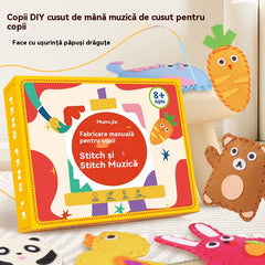 🧵😊 Kit de cusut DIY, lucrat manual, interesant pentru copii 😊