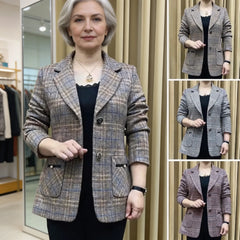 ✨🧥【M-4XL】Jachetă nouă de costum de damă cu rever de toamnă și iarnă
