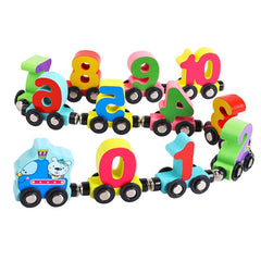 👶🚂Jucărie magnetică cu trenuleț cu numere pentru copii, blocuri de construcție magnetice educative pentru asamblare