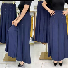 【45% OFF】💖【M-5XL】 Fusta drapată de damă la modă, cu picioare largi și talie înaltă