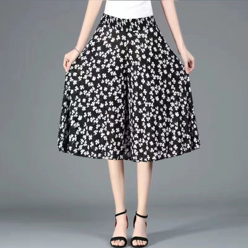 ❤️【M-5XL】2026 Noi pantaloni largi imprimați cu talie înaltă【40-100KG】