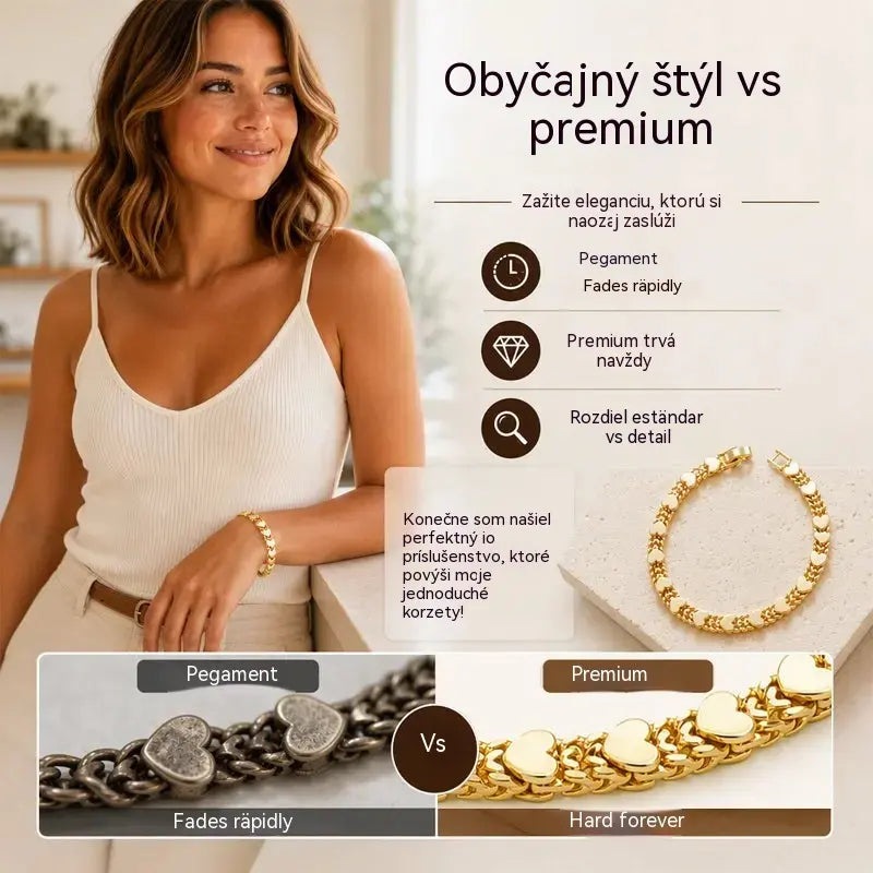 📢📢Reducere de 50% pentru o perioadă limitată! ⏰ Brățară cubaneză elegantă în formă de inimă pentru femei: farmec frumos, design clasic, confortabil de purtat 💝