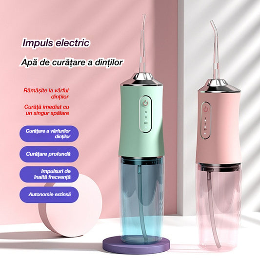 🦷💧⏳Ofertă limitată în timp ⏰ Irigatoare orale și ațe dentare portabile