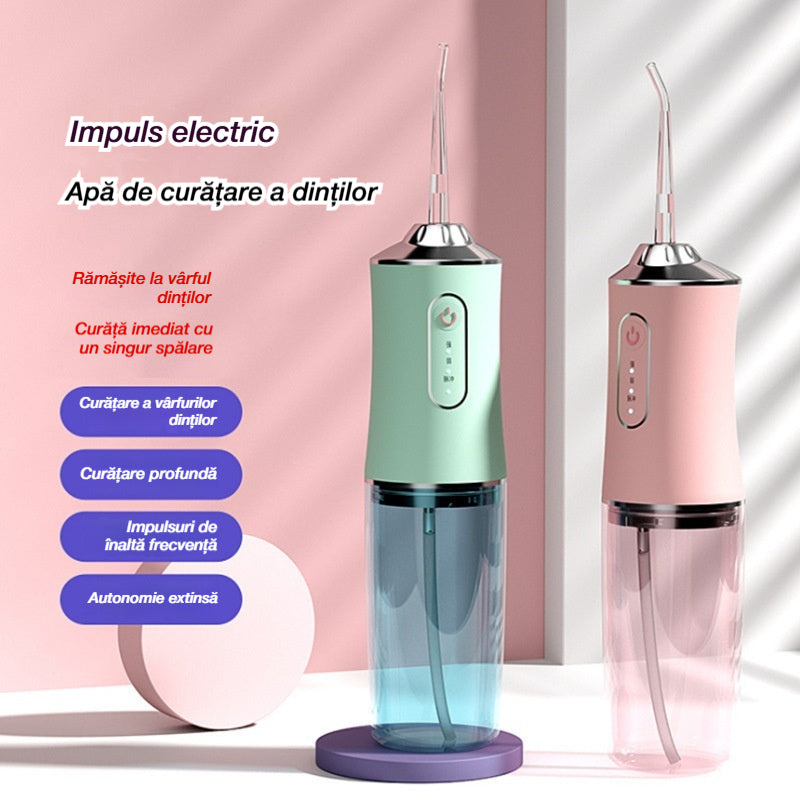 🦷💧⏳Ofertă limitată în timp ⏰ Irigatoare orale și ațe dentare portabile