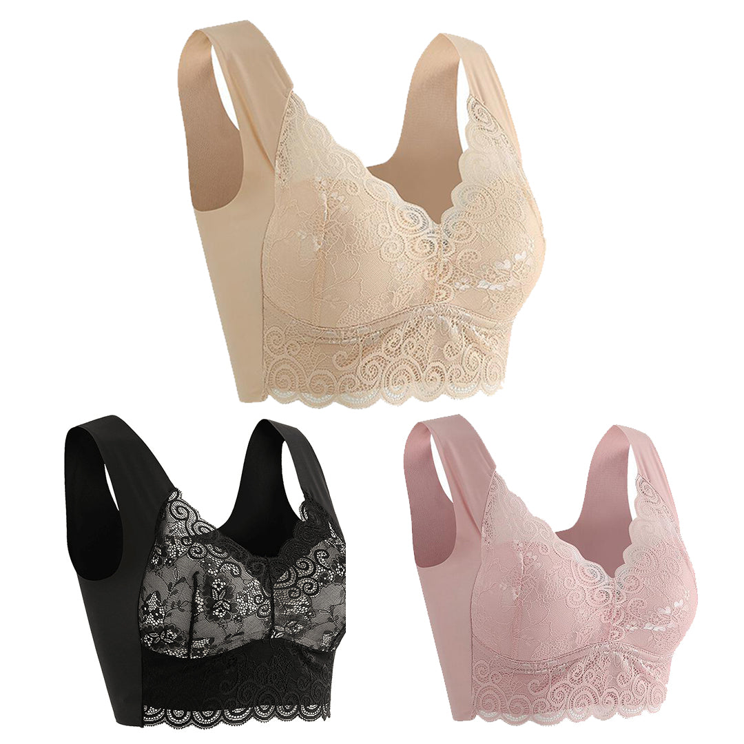 👙💖【Set 3 piese】Sutien confortabil și respirabil pentru femei - Recomandat de medici
