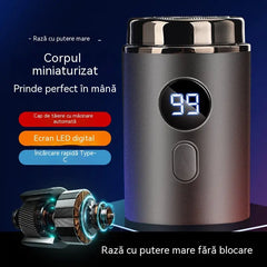 🔥Ofertă de top: 50% REDUCERE🔥Aparat de ras electric mini puternic pentru bărbați, cu ecran digital