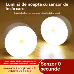 🏡💡【4 pentru】Lumină LED inteligentă cu inducție pentru corpul uman, convenabilă și practică de încărcat