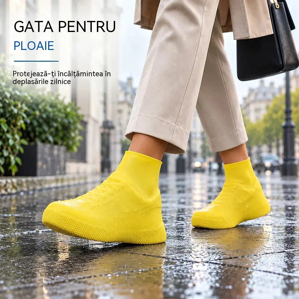 【2 perechi la 119 lei】Protejează-ți tenișii de umezeală! Huse impermeabile și rezistente pentru încălțăminte: antiderapante și pliabile – ușor de purtat în geantă 🌧️