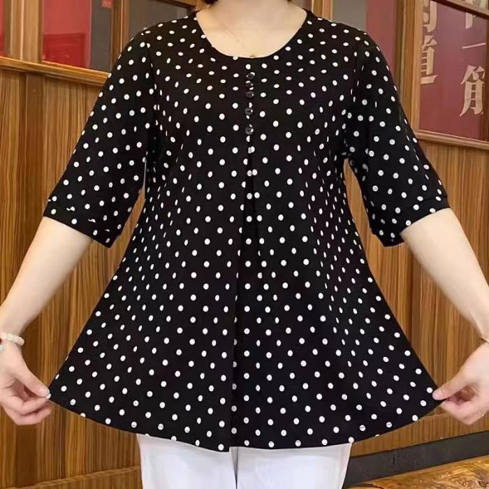💞[L-5XL] 2026 Camasa noua cu imprimeu cu buline de toamna