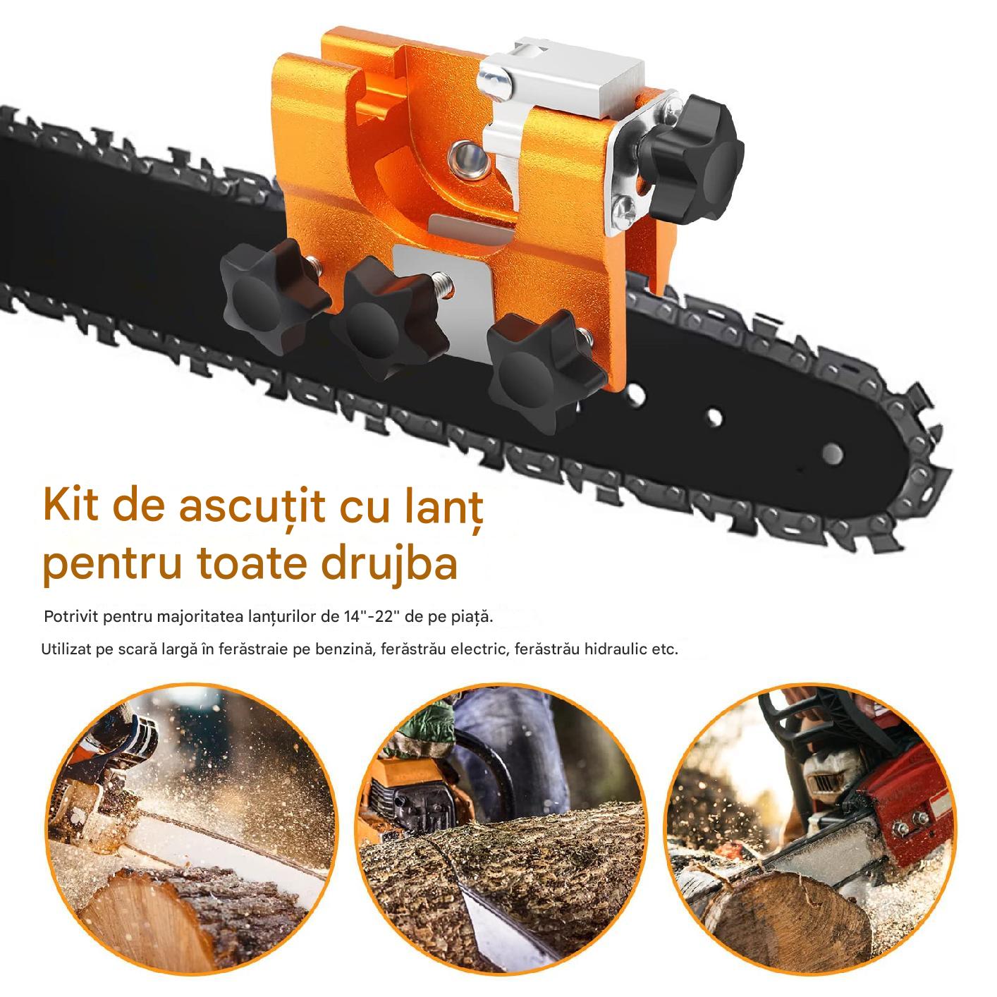 🧰Polizor special pentru lanț de ferăstrău cu lanț, polizor rotativ manual pentru lanț de ferăstrău cu lanț