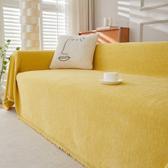 Husă de canapea tip chenille cu model spic de hering (180x180 cm)