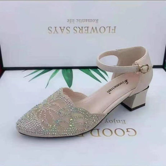 💞【35~40】Sandale noi și elegante, cu toc jos, pentru