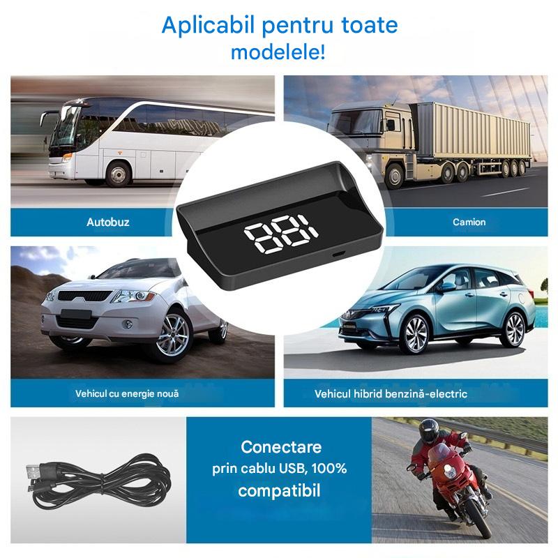 🚗Afișaj HUD în mașina dvs.｜Proiecție GPS HD｜Viteză în timp real și conducere mai sigură