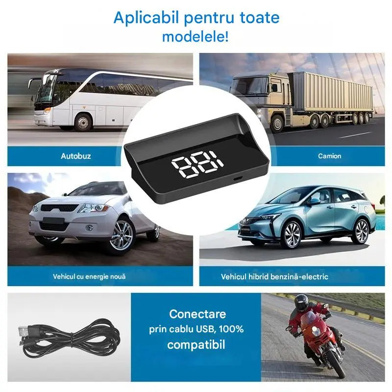🚗Afișaj HUD în mașina dvs.｜Proiecție GPS HD｜Viteză în timp real și conducere mai sigură