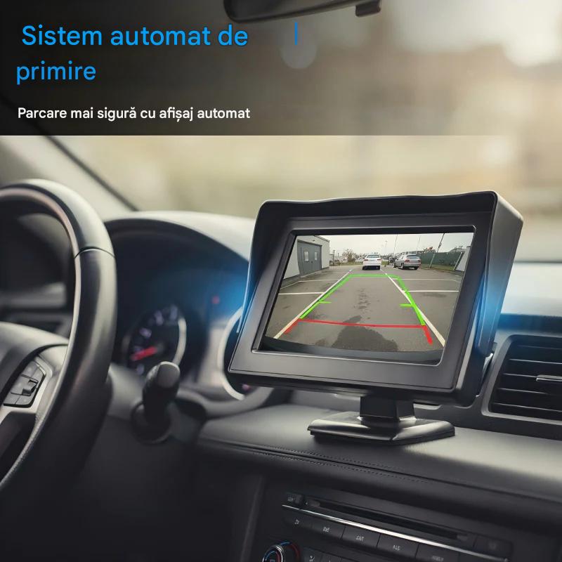 🔥Monitor universal de înaltă rezoluție pentru vedere spate pentru mașini, 4,3/7 inch Monitor universal de înaltă rezoluție pentru vedere spate pentru mașini, 12 V.