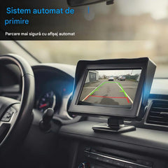 🔥Monitor universal de înaltă rezoluție pentru vedere spate pentru mașini, 4,3/7 inch Monitor universal de înaltă rezoluție pentru vedere spate pentru mașini, 12 V.