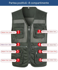 🔥【XL-4XL】Vestă funcțională casual cu mai multe buzunare